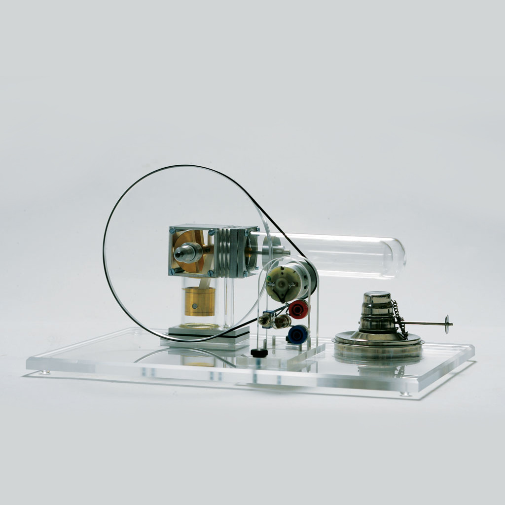 Transparenter Stirlingmotor