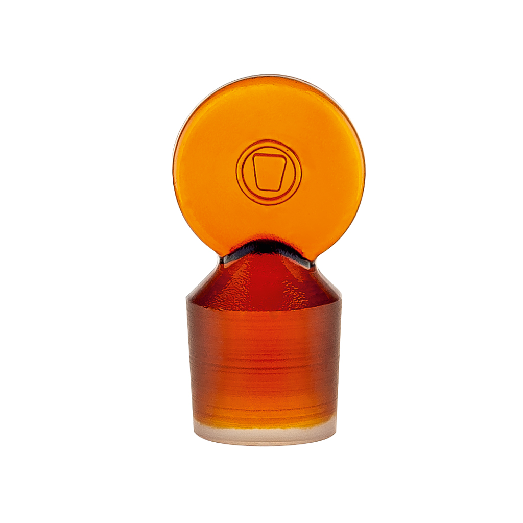 Säurekappenflasche, Duran, Braunglas