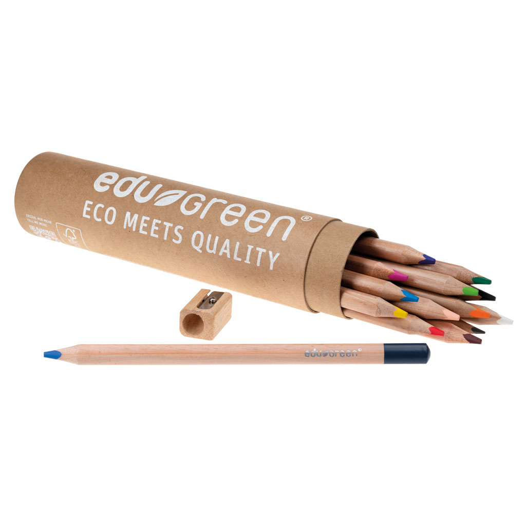 EduGreen® Dreikant-Öko-Buntstifte