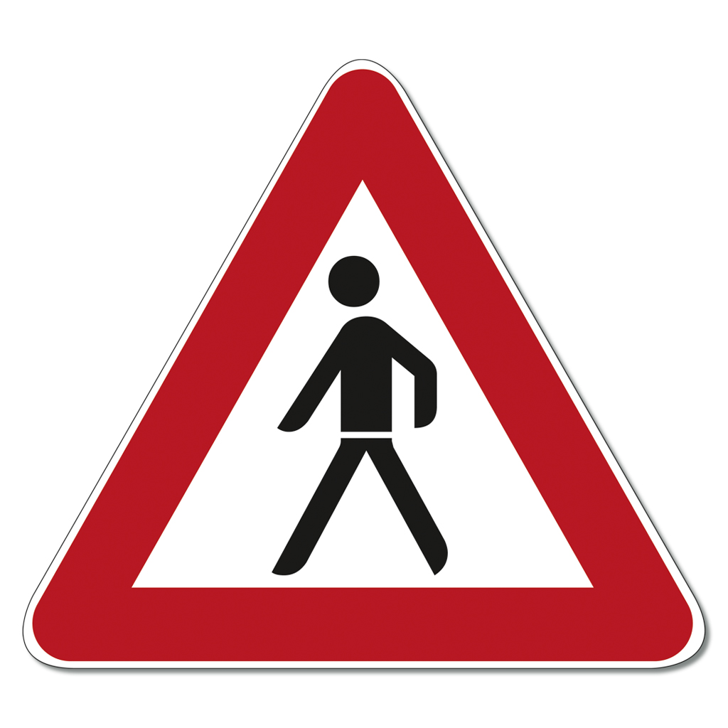 Verkehrszeichen zum Aufstellen