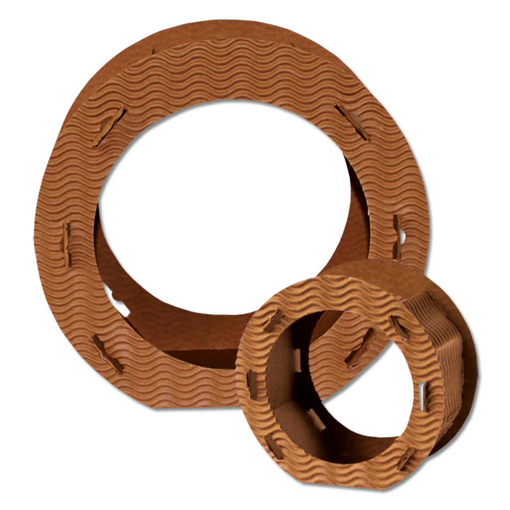 Große Laternen-Stanzformen - mittelbraun