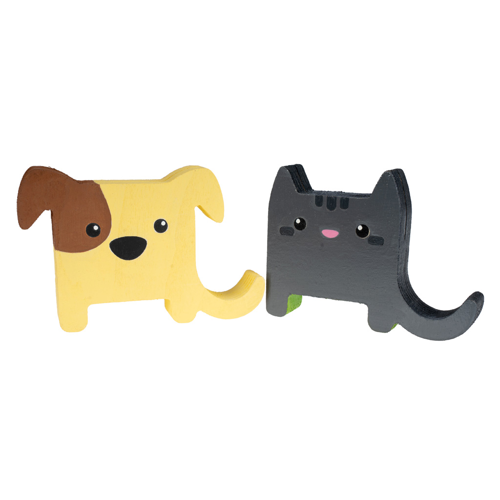 Kartenhalter Hund und Katze