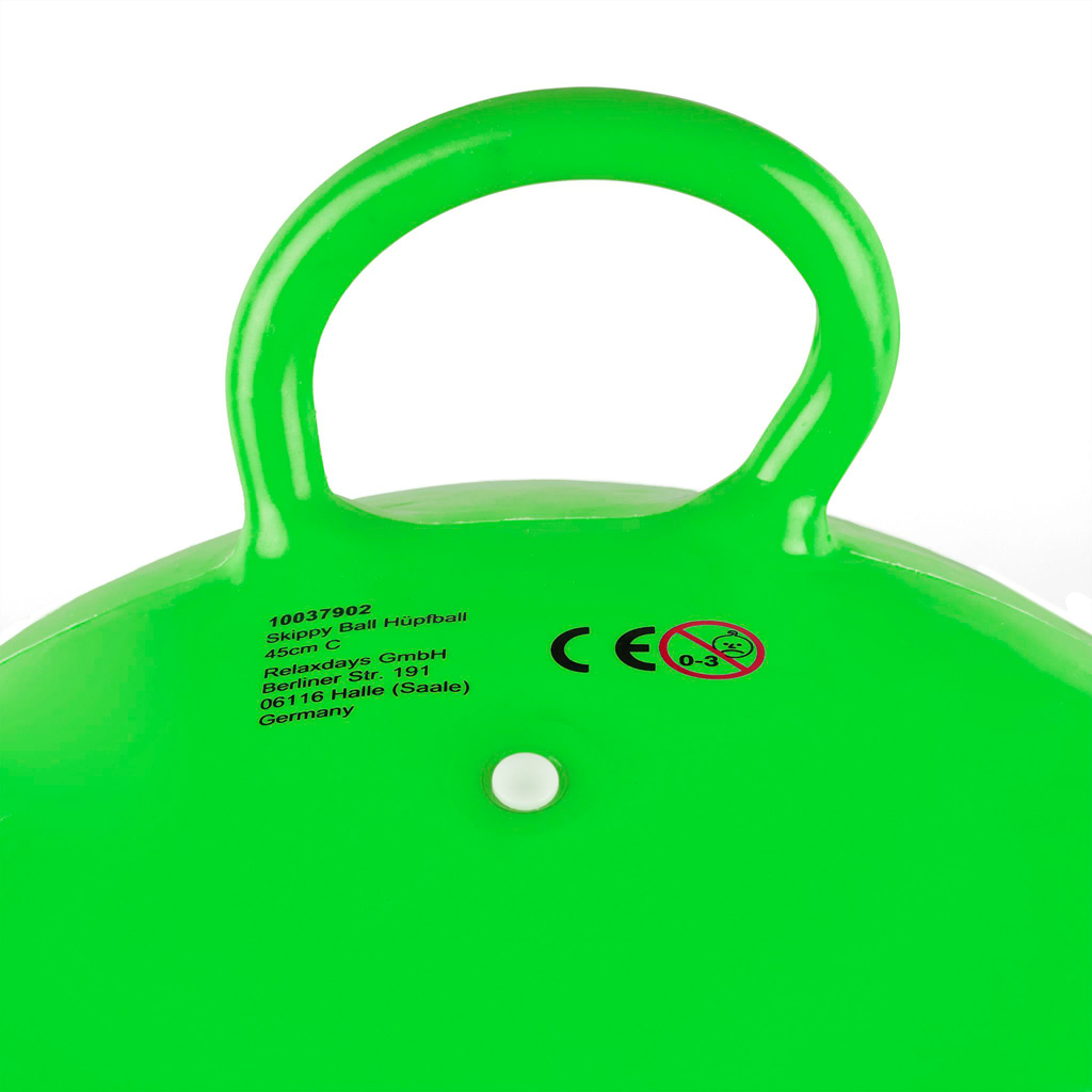 Hüpfball mit lachendem Gesicht, Grün