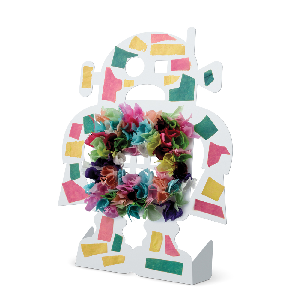 Stehender Roboter, blanko, 24 Stück