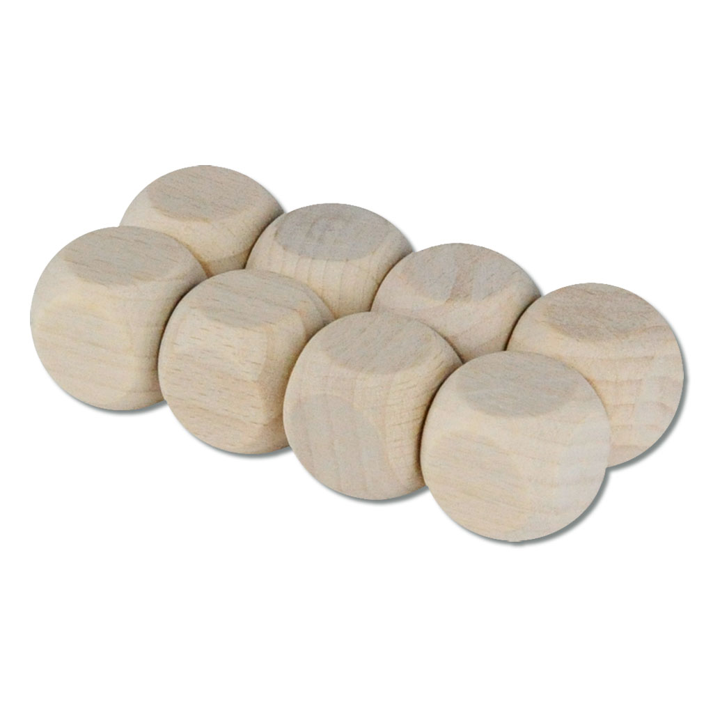 Holzwürfel zum Selbstgestalten, 3 große oder 6 kleiner Würfel
