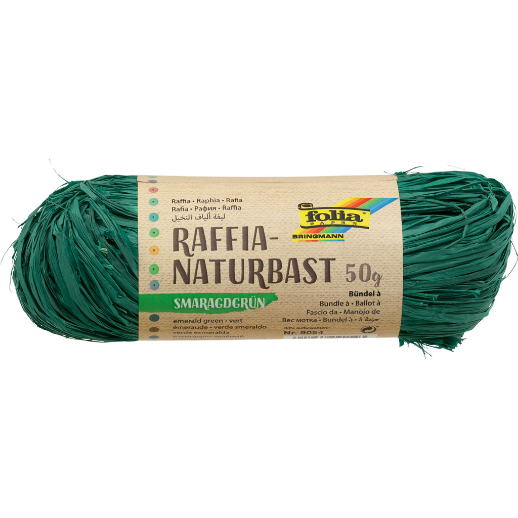 Folia® Naturbast, farbig, ca. 50 g