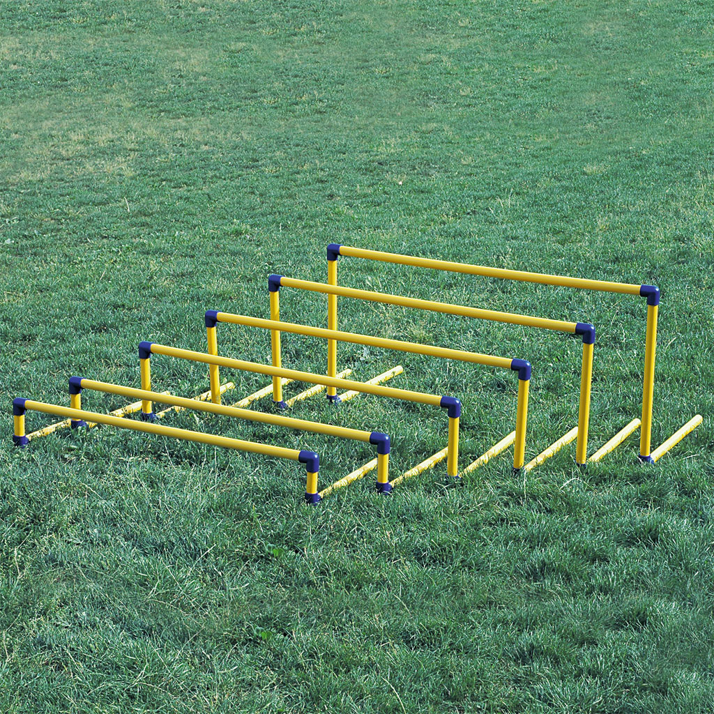 Trainingshürde mobil, Set mit 6 Hürden, Höhe 10/20/30/40/50/60 cm Trainingshürde mobil, Set mit 6 Hürden, Höhe 10/20/30/40/50/60 cm