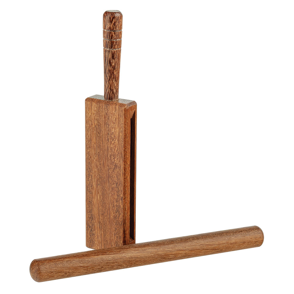 Goldon Holzblock-Trommel aus Palisander, inkl. Rundholz