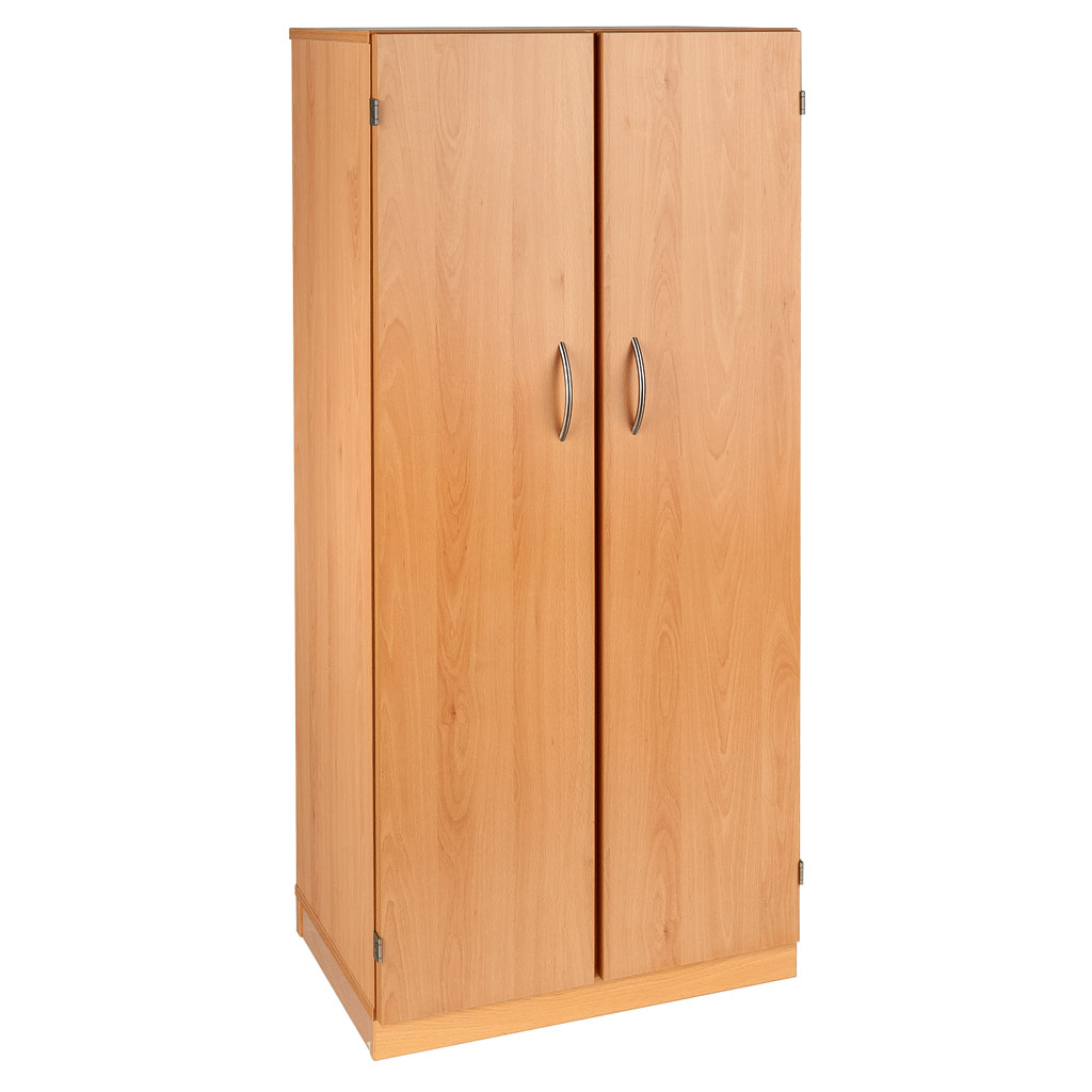 Modulus® Hohes Klassenzimmer-Regal mit Türen, 2-reihig, fahrbar oder feststehend