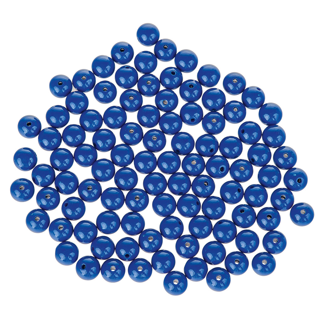 Kunststoffperlen, 100 Stück, Ø 11 mm