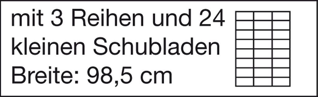 Modulus® Eigentumsschrank, 3-reihig, fahrbar oder feststehend