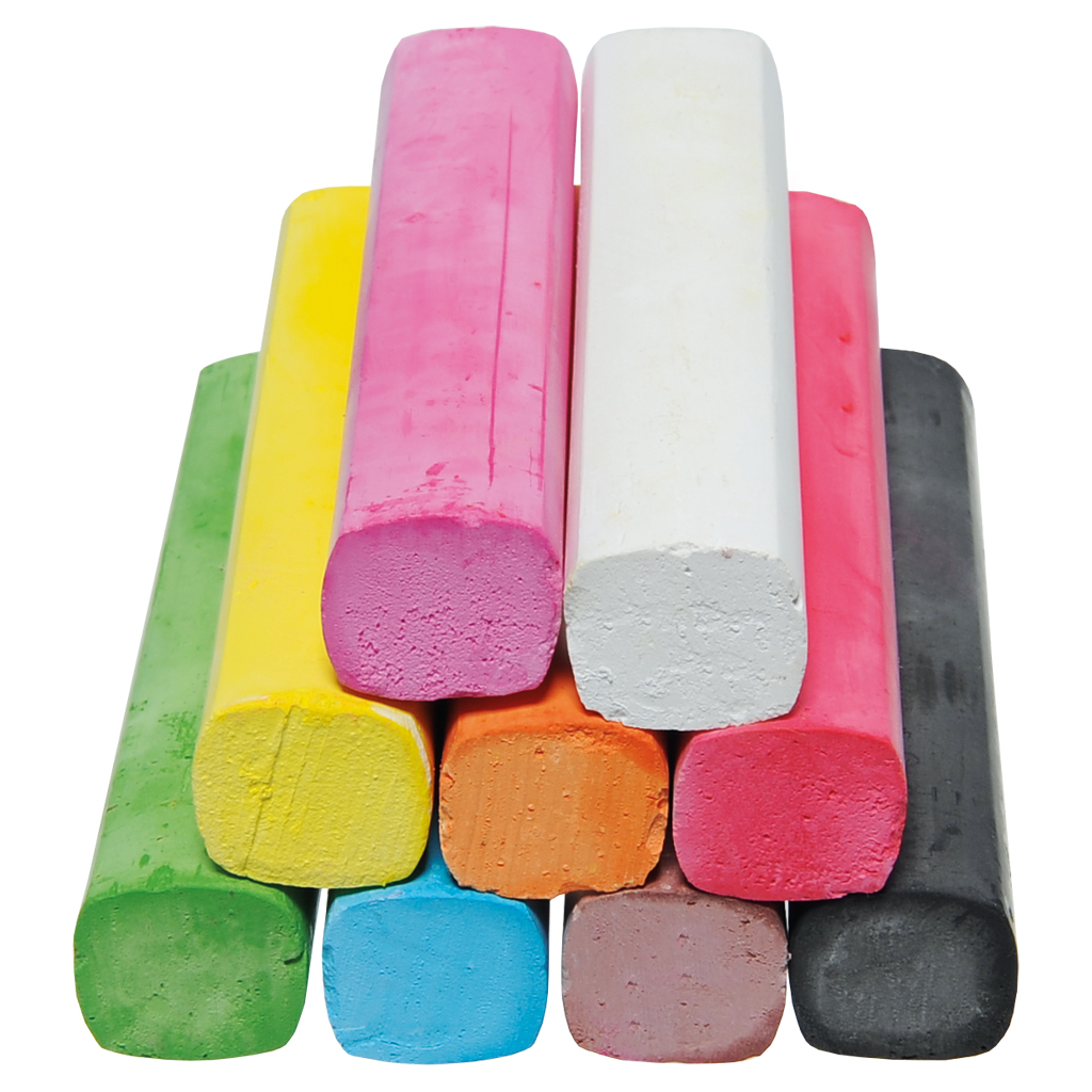 Flippi® Straßenmalkreide, 9 Stück in 9 Farben