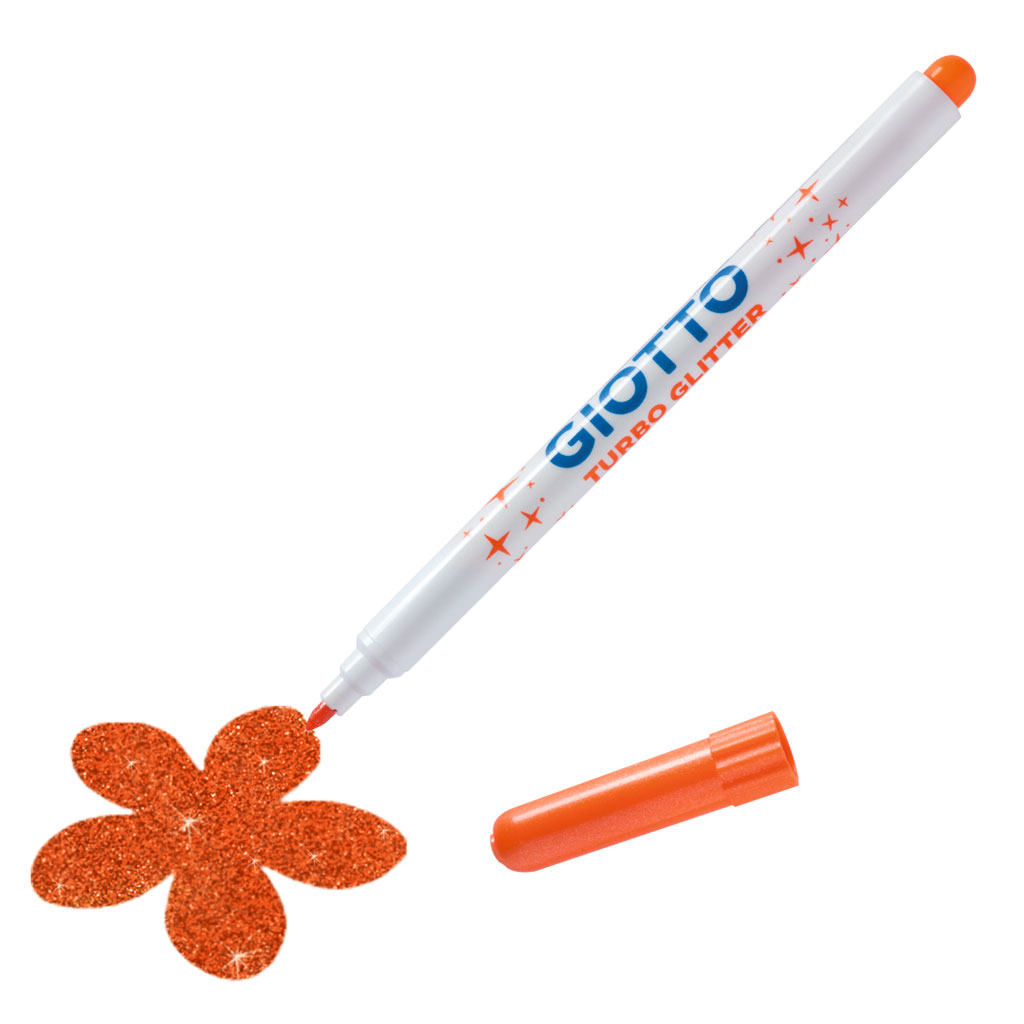 GIOTTO Turbo Glitter Glitzerstifte, 8 Stifte