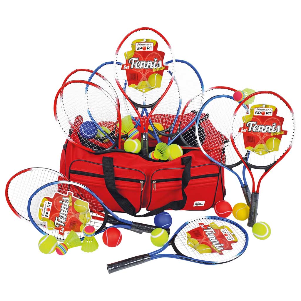 Tennis-Set mit 12 Schlägern