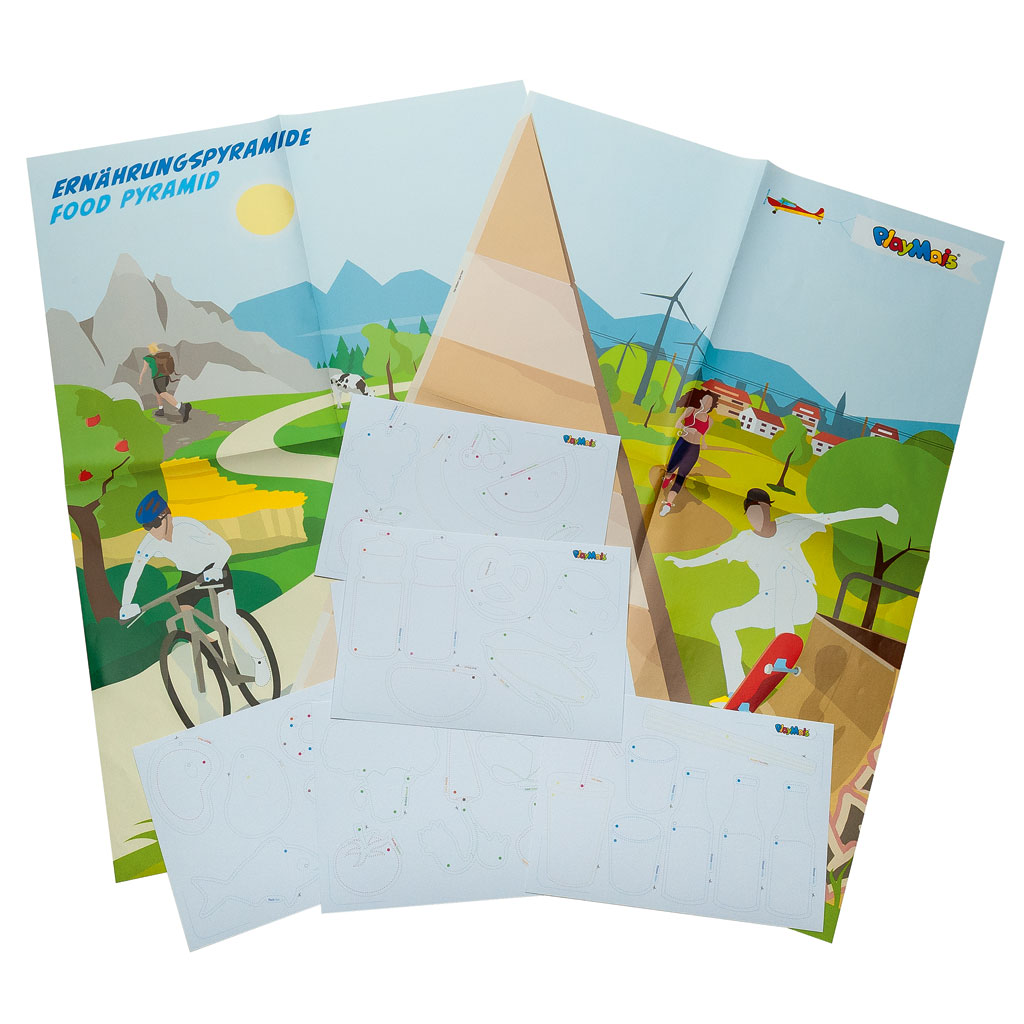 PlayMais® Lebensmittelpyramide, Poster