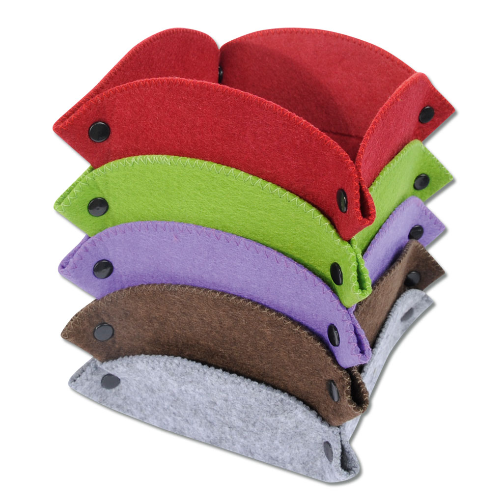 Dekokörbchen aus Filz, 5 Stück