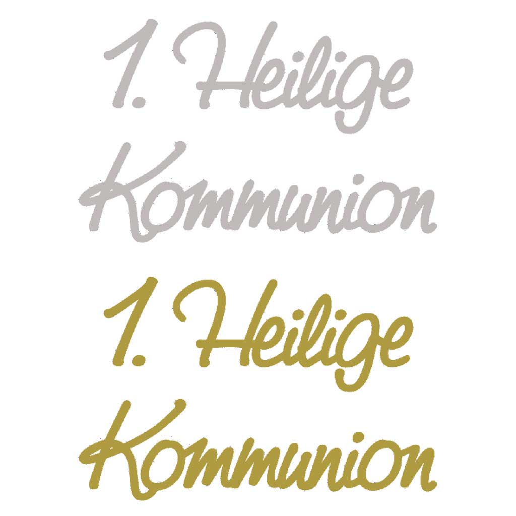 Wachsschrift "Meine Kommunion", silber oder gold-Bild Auf diesem Bild ist das Produkt mit der Art.Nr.: M-926342 zu sehen