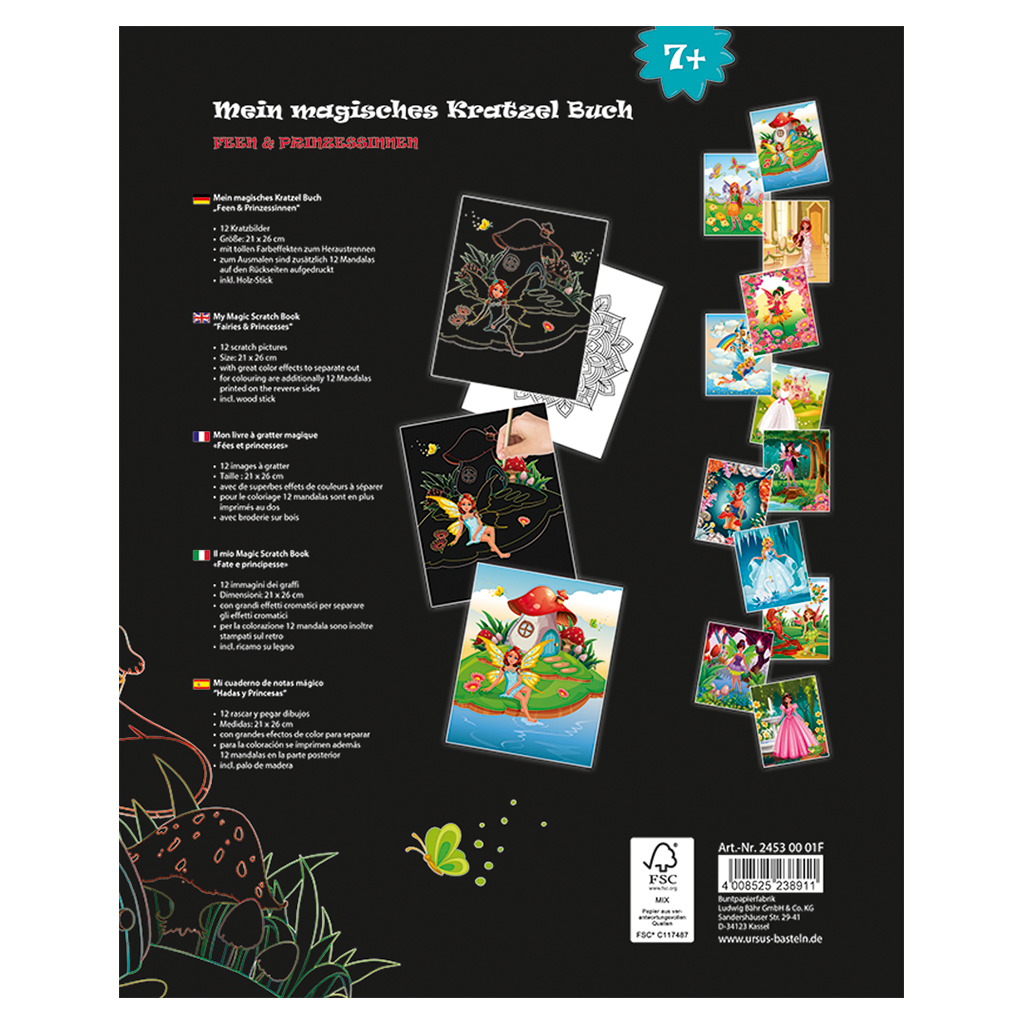 Ursus® Mein magisches Kratzel-Buch Feen & Prinzessinnen Ursus® Mein magisches Kratzel-Buch Feen & Prinzessinnen