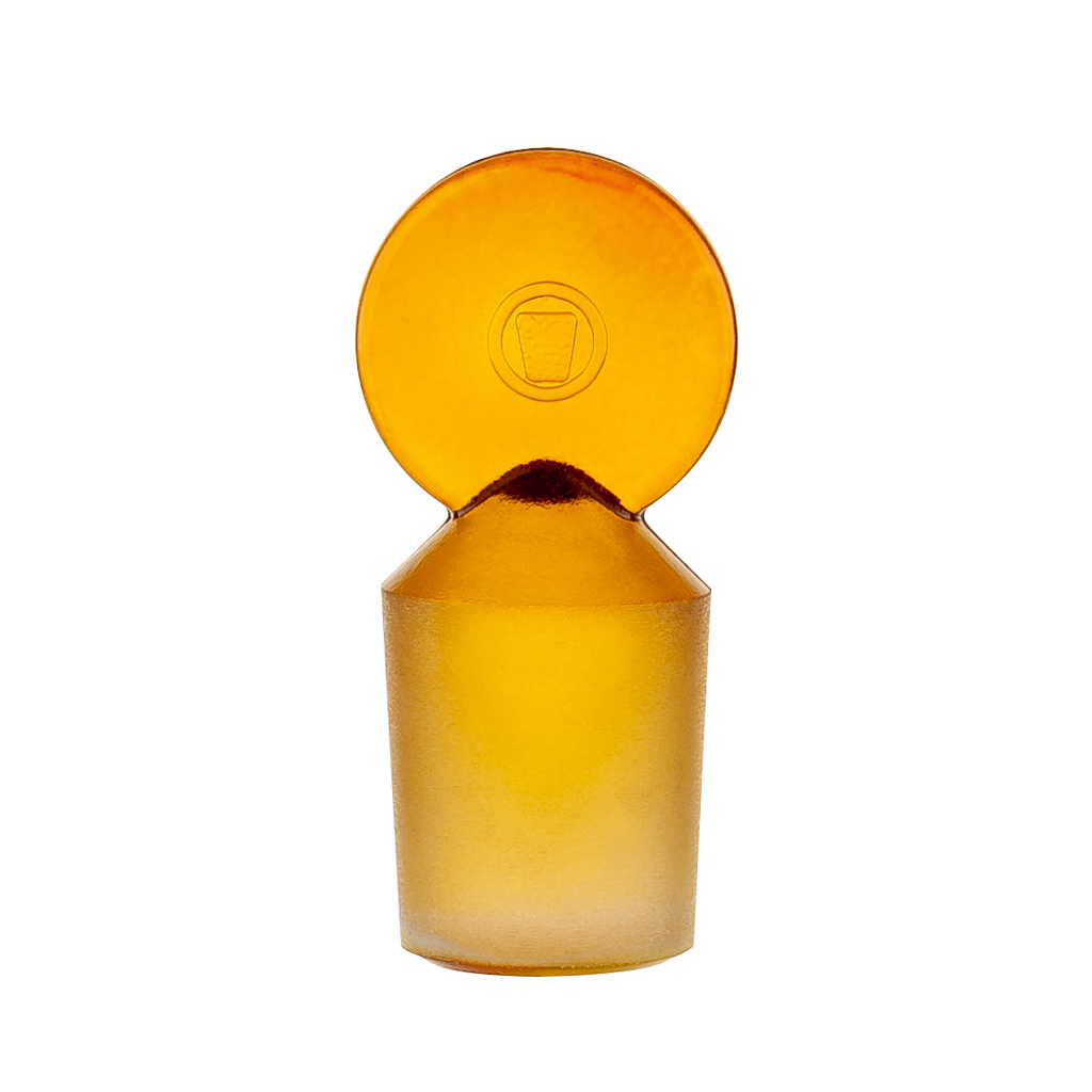 Säurekappenflasche, Duran, Braunglas