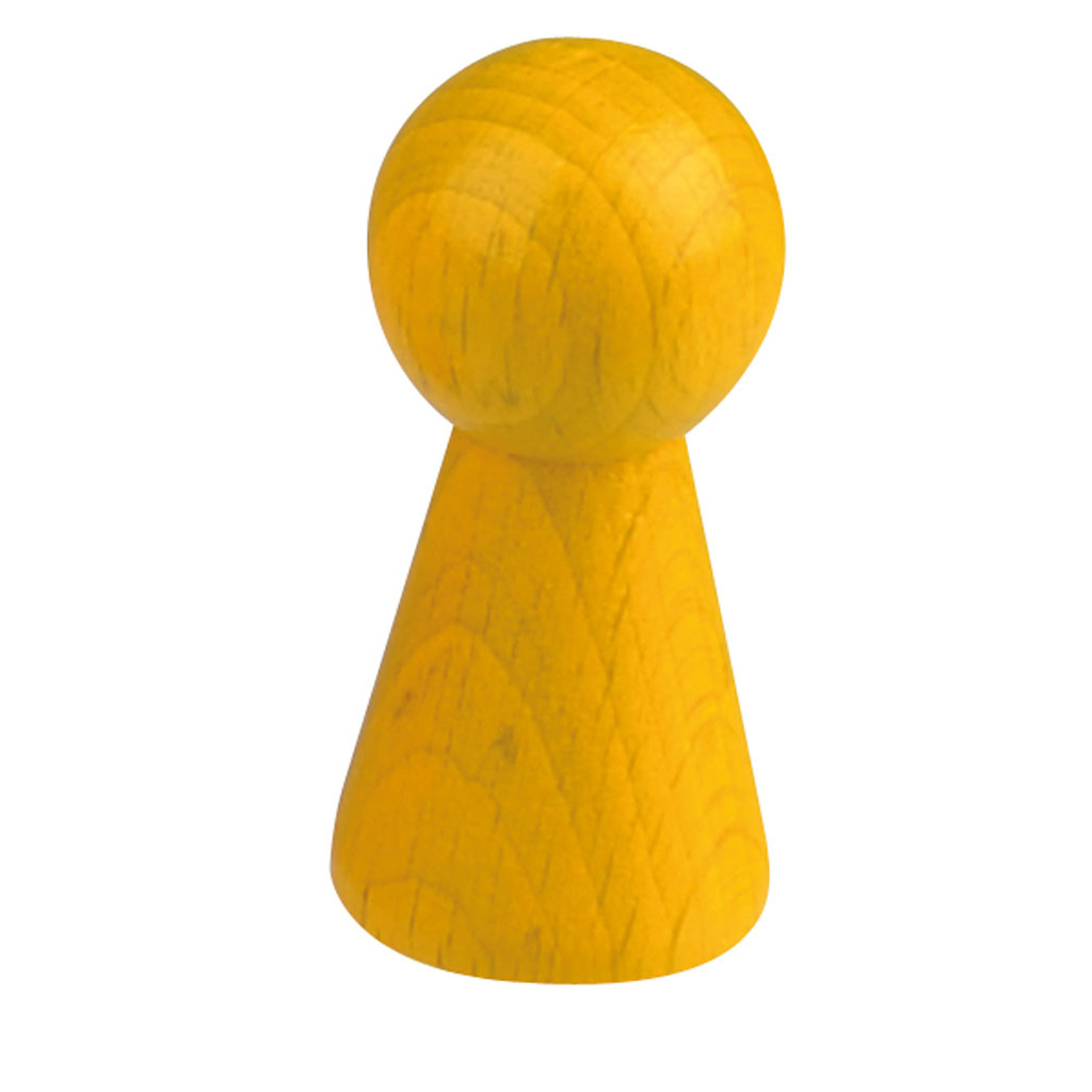 Riesenholzspielkegel – gelb