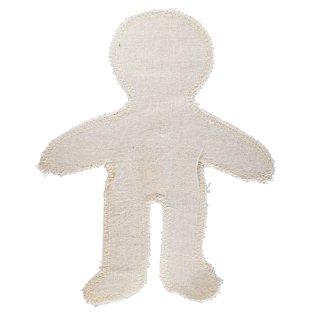 Blanko-Puppe aus Stoff, 12 Stück