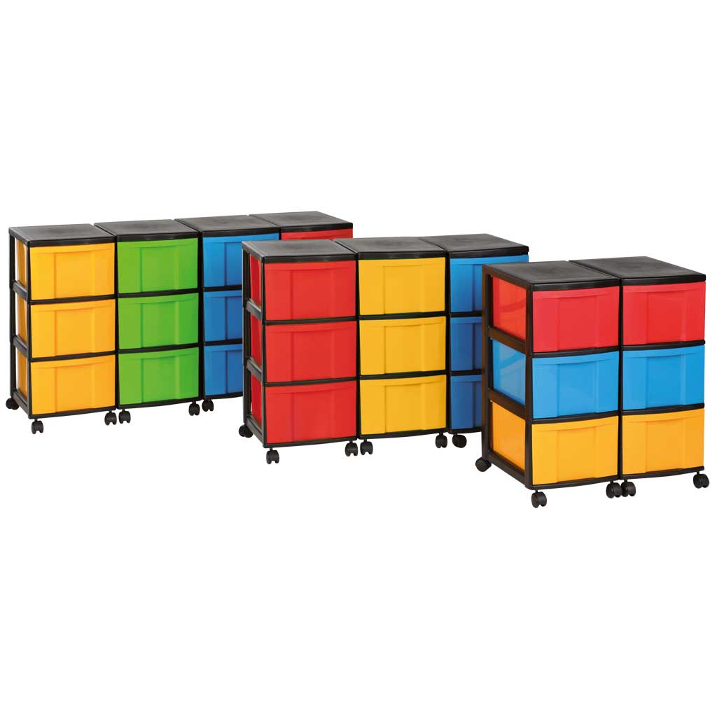 tempcontainersystem_wiemann_lehrmittel_m-99802 Modulus® Container-System mit je 3 großen Schüben übereinander