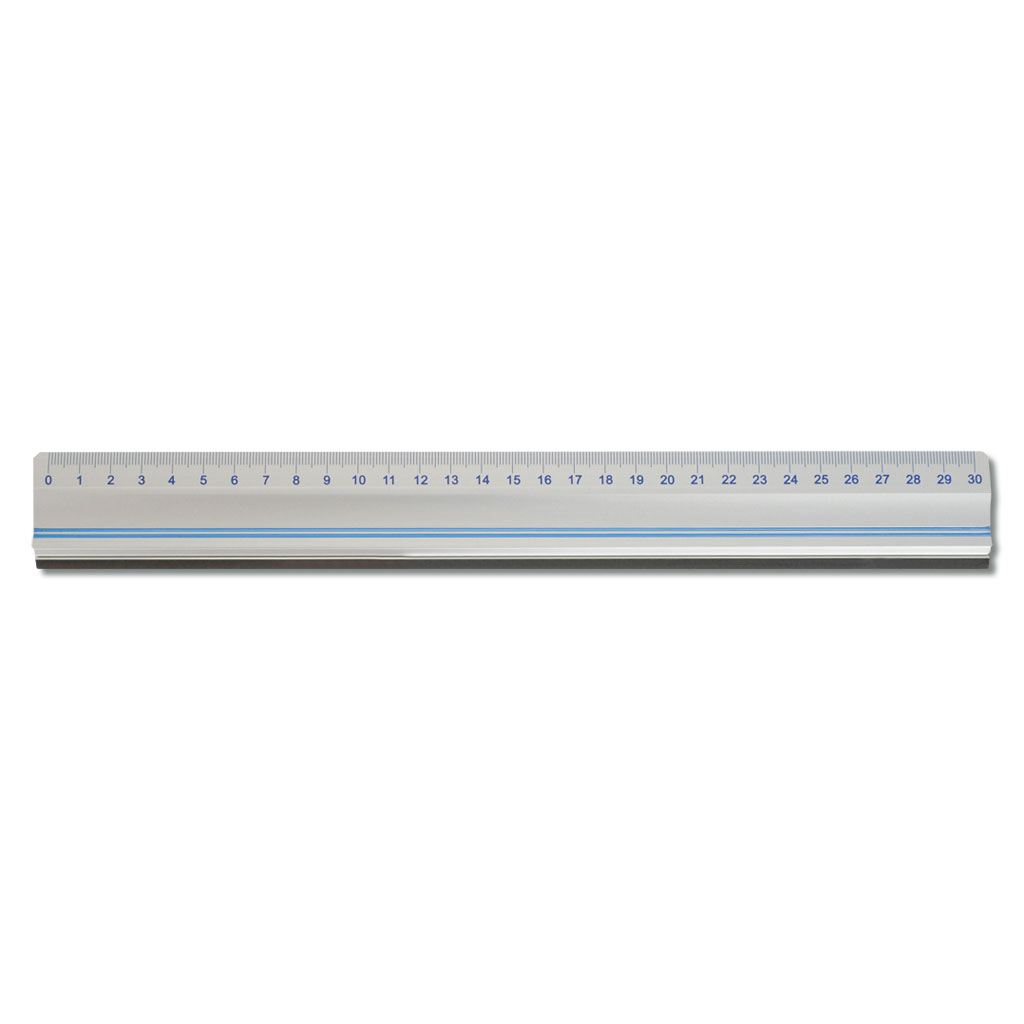 Aluminiumlineal mit Stahlkante, 30 cm