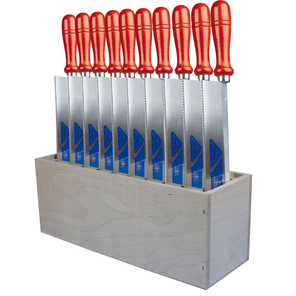 Holzblock mit 10 Feinsägen