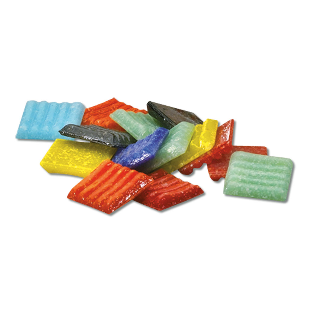 Mosaik-Glassteine in 10 Farben, 1 kg