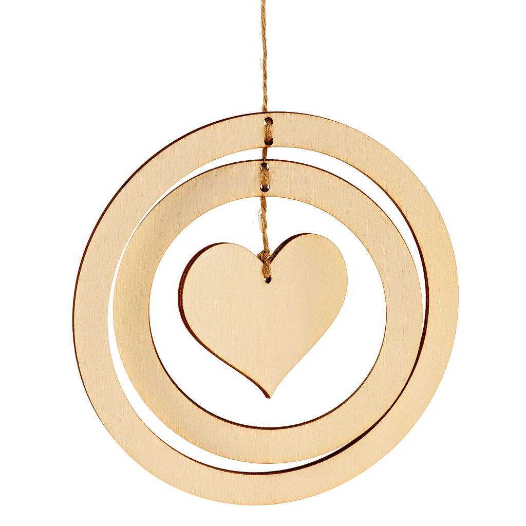 Herz-Mobile, 4-teilig, 3er-Set Herz-Mobile, 4-teilig, 3er-Set