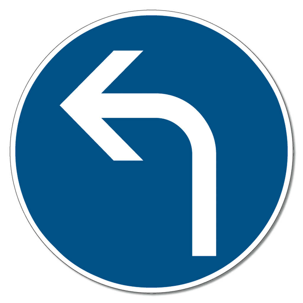 Großes Straßenverkehrsschild Nr. 210