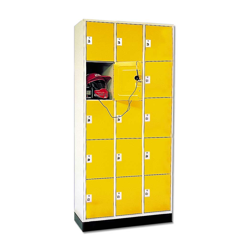Schließfachschrank mit 5 Fächern übereinander