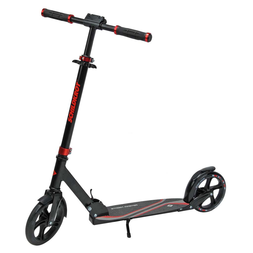 Klappbarer City Scooter - Schwarz/ Rot
