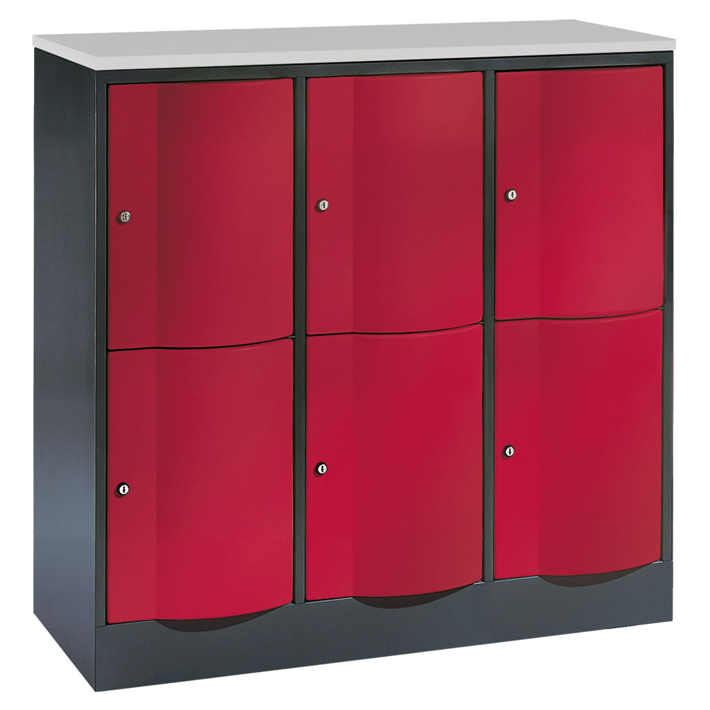 Großraum-Schließfachschrank, 3-reihig Großraum-Schließfachschrank, 3-reihig