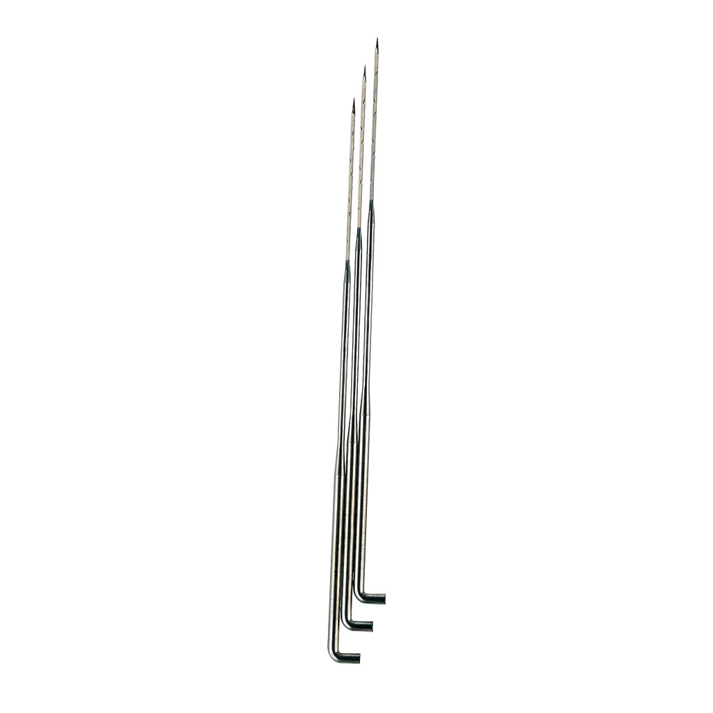 Filznadeln aus Stahl, 3 Stück, 90 mm lang
