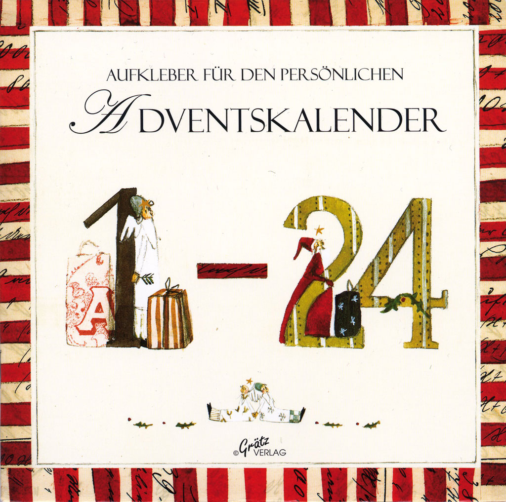 Aufkleber für den persönlichen Adventskalender, 30 Sticker