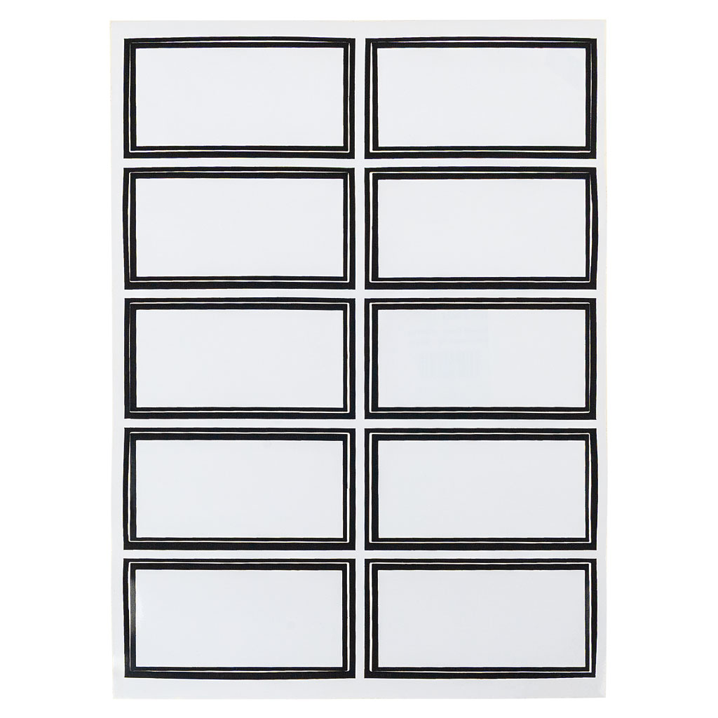 Etiketten blanko - 10 Stück, in 2 Größen