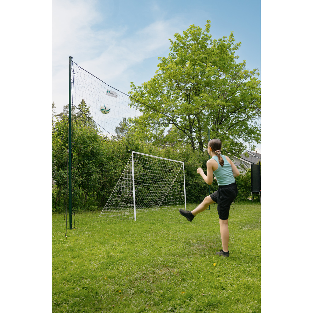 Fußballtor mit Fangnetz