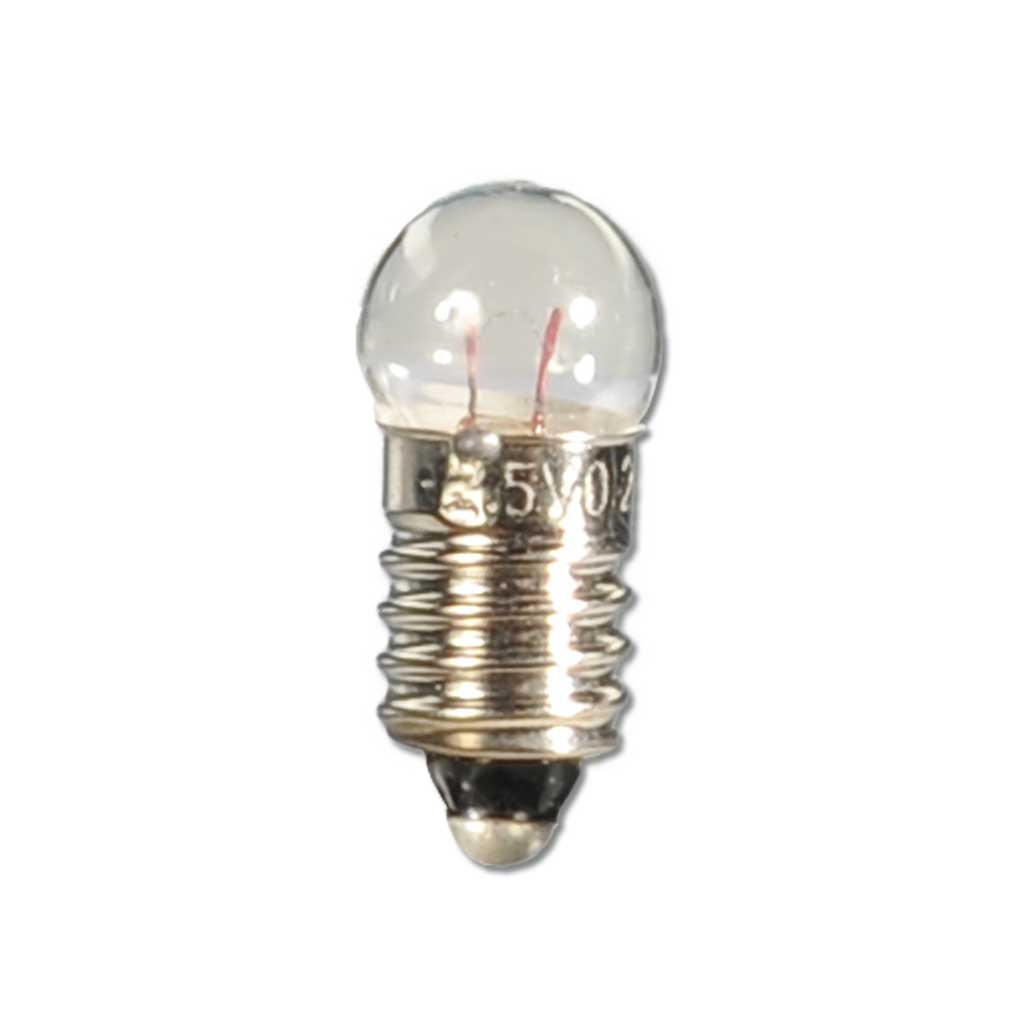 Glühlampe E 10 mit klaren Glaskolben, 10 Stück