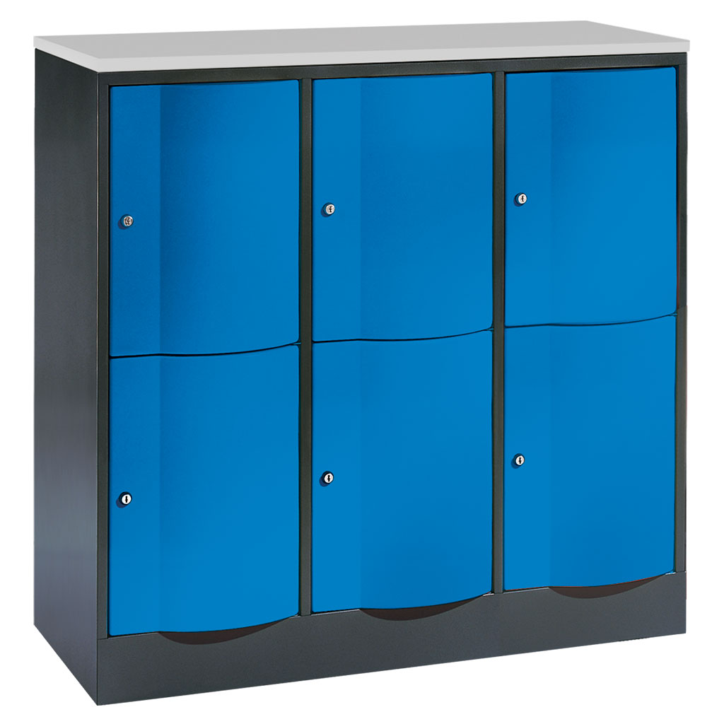 Großraum-Schließfachschrank, 3-reihig Großraum-Schließfachschrank, 3-reihig