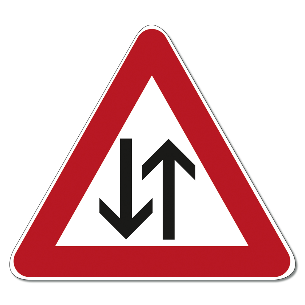 Großes Straßenverkehrsschild Nr. 125