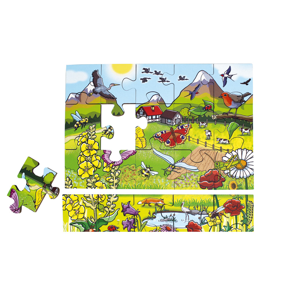 Bodenpuzzle "Entdecke die Blumenwiese" Bodenpuzzle "Entdecke die Blumenwiese"