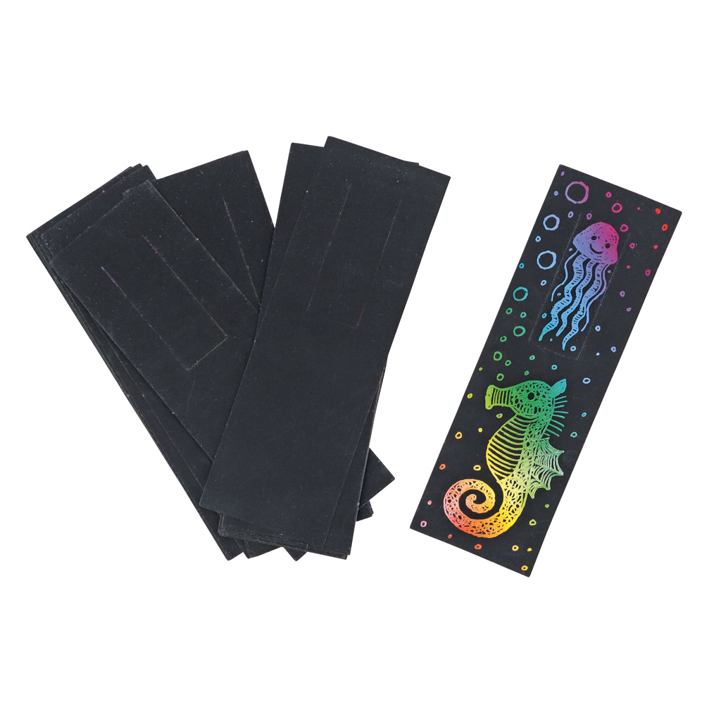 Scratch Art Lesezeichen, 20 Stück-Bild Auf diesem Bild ist das Produkt mit der Art.Nr.: W-93714 zu sehen