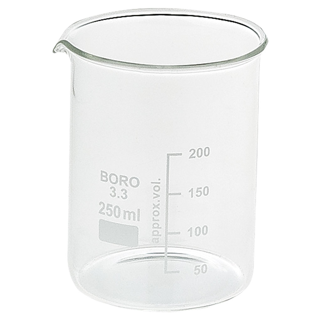 Becherglas, Borosilikatglas, niedrige Form, 1 Stück
