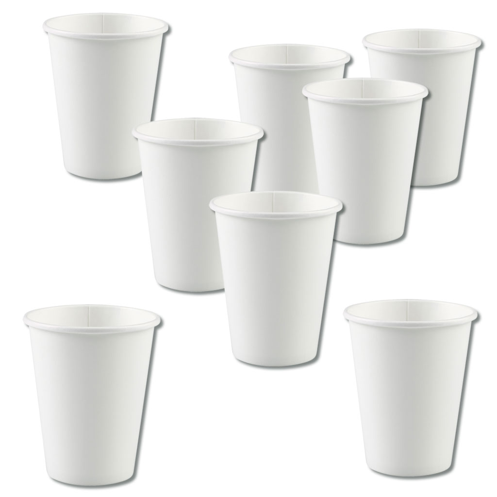 8 Becher aus Pappe