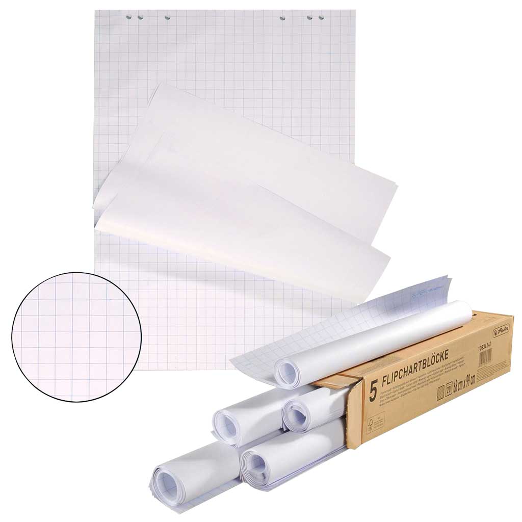 Flipchart-Block Standard, 1 Stück oder 5er Packung-Bild Auf diesem Bild ist das Produkt mit der Art.Nr.: M-4218 zu sehen
