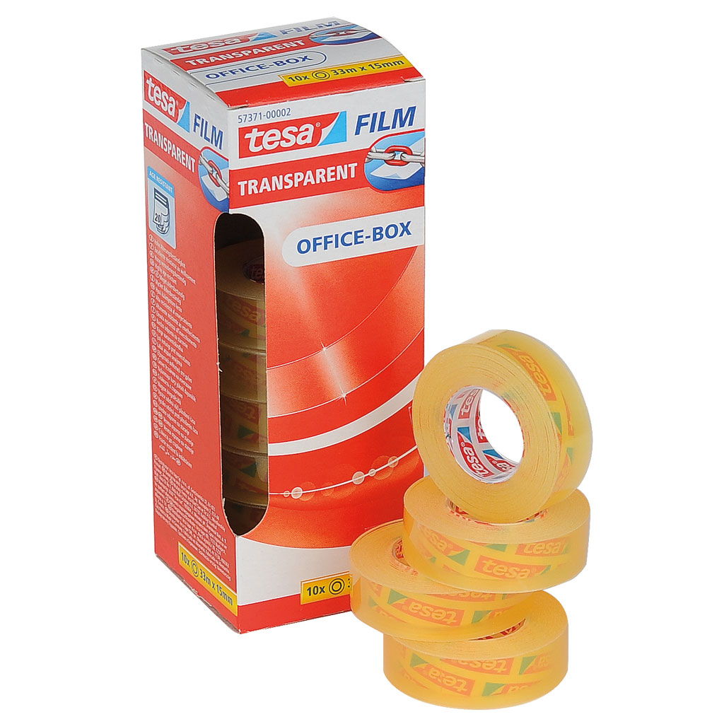 tesa® Klebeband Office Box-Bild Auf diesem Bild ist das Produkt mit der Art.Nr.: W-90313/10 zu sehen