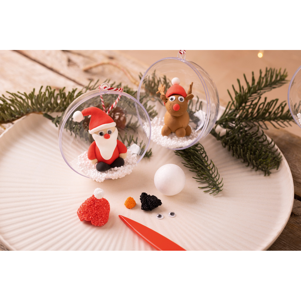 Kreativ-Set Christbaumkugeln, 4 Stück