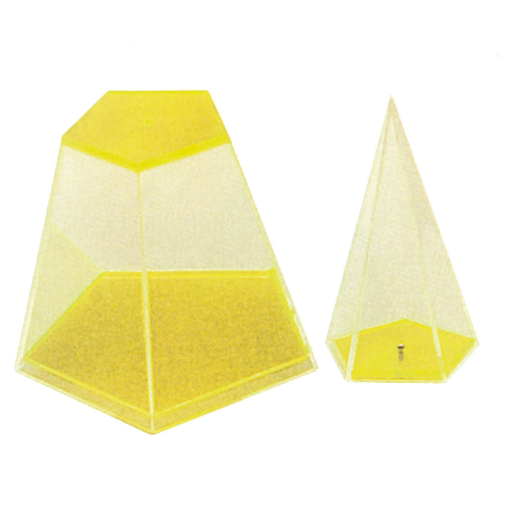 Pyramide, 5-seitig, mit abnehmbarer Spitze
