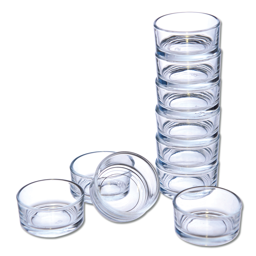 Glas-Teelichthalter, Ø 5 cm